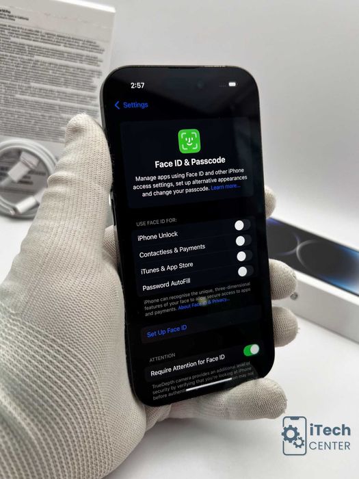 iPhone 14 Pro, 128GB, Black, 100% батерия, КАТО НОВ, ГАРАНЦИЯ!