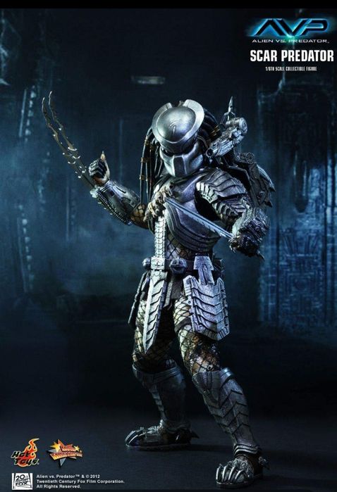 Hot Toys MMS190 Scar Predator 2.0 1/6  Alien vs. Predator/Белязаният Хищник