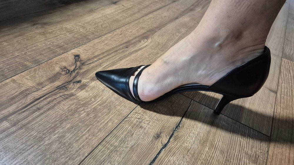 Pantofi negri piele mar 37