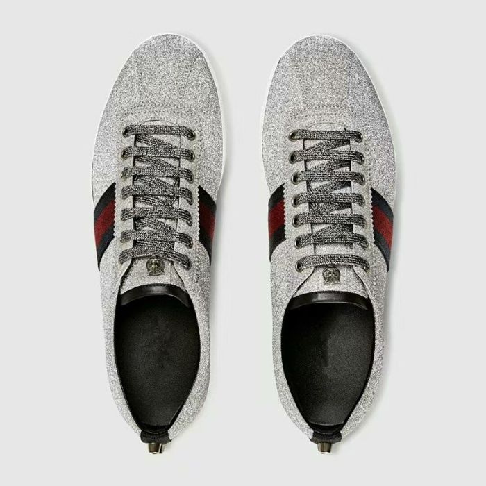 Мъжки обувки кецове GG Bambi Silver Glitter размер 45