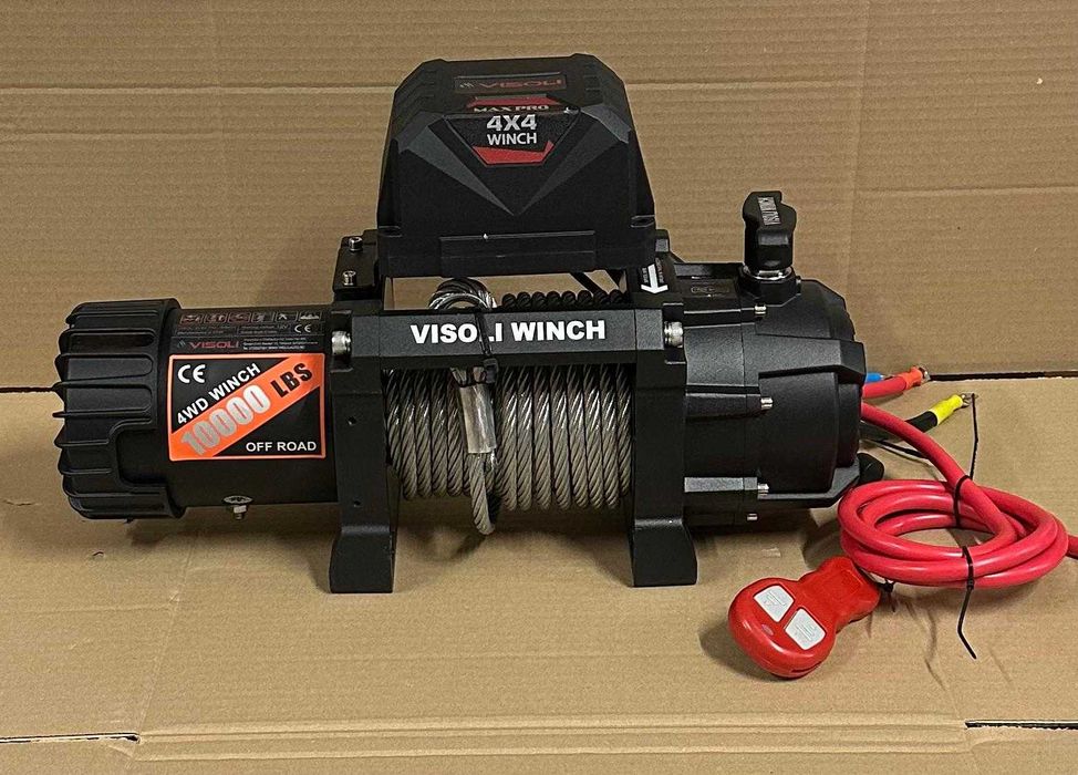 Troliu auto electric Visoli 10000lbs/4536kg cu sufa de otel 12v