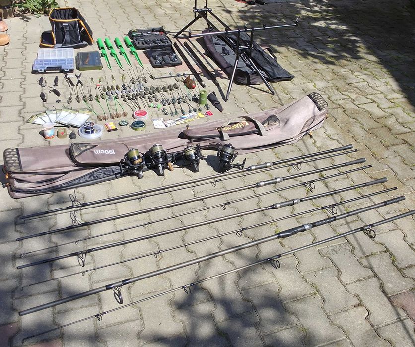 Set Complet Pescuit Crap (Lacuri + Râuri) + Trusă Accesorii