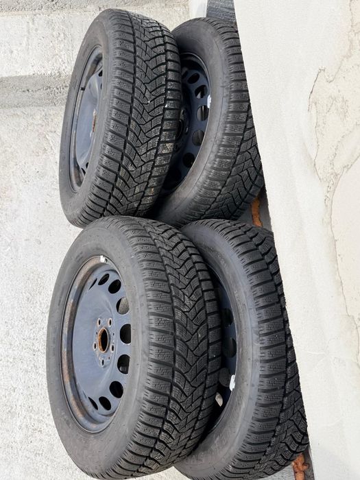 Jante tablă Passat B8 cu anvelope215/60/16 Dunlop ca noi