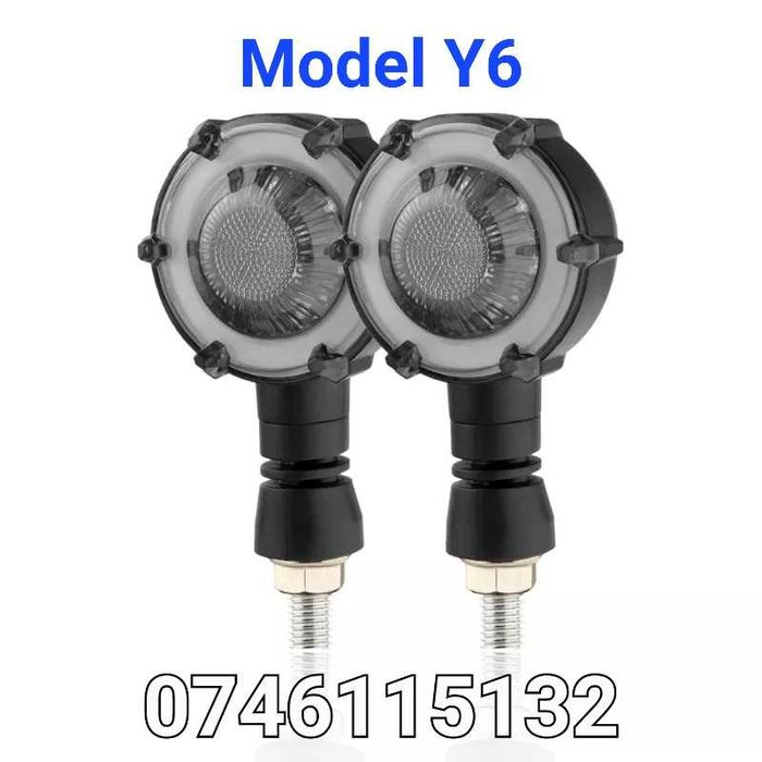 Semnalizare LED Progresiva-Semnalizari-Moto Chopper Motocicleta Atv-Y6