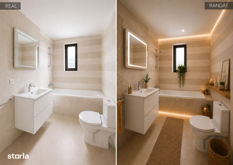 2 Camere + Grădină 35mp | Parcare inclusa | Încălzire în Pardoseală