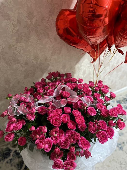 Большой букет кустовых