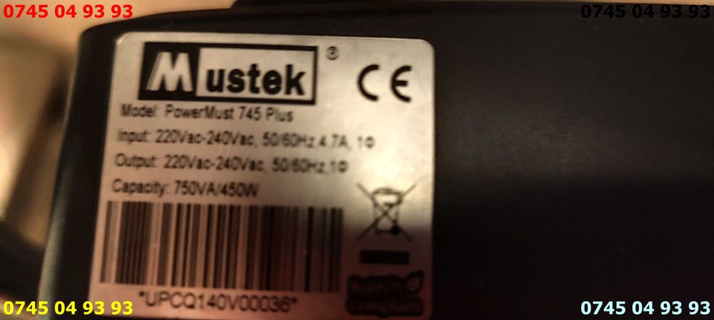 ups Mustek Power Must 745 Plus fara baterie perfect functional
