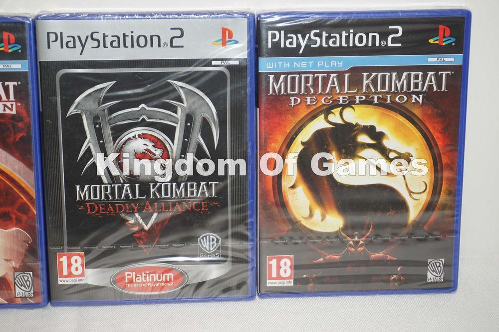 ЧИСТО НОВИ Mortal Kombat: Armageddon/Deadly Alliance/Deception/ ЗА PS2