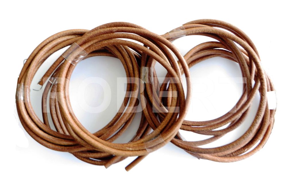 CALITATE Curea piele naturala rotunda pt masina cusut Veronica Singer Ileana etc - 183cm / 5mm-6mm