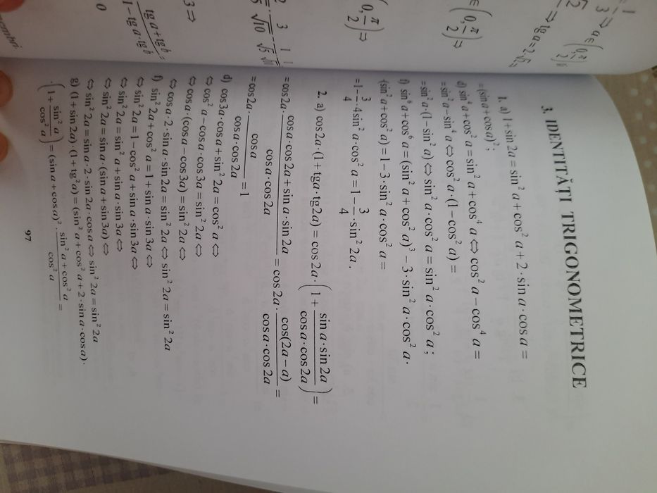 Culegere de probleme de trigonometrie pentru clasele a IX a si a X a