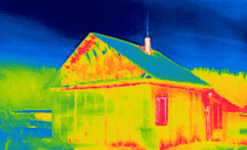 Тепловизор промерзание нагрев протечка горячей воды отопления сквозняк