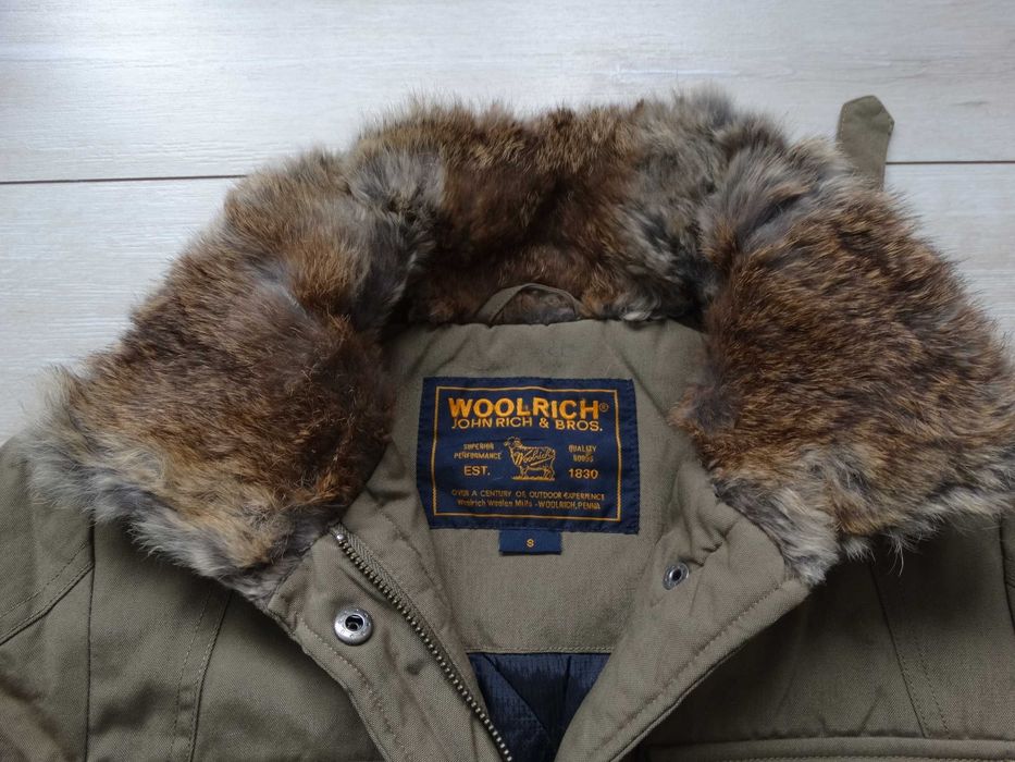 Woolrich Thermolite женско яке с яка от заек размер S