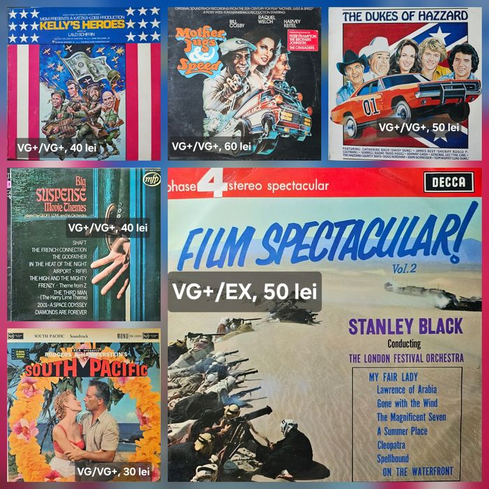 Discuri vinil (vinyl) (coloane sonore din filme)