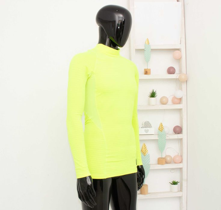 Nike Pro Warm Compression мъжка спортна блуза електриково зелено S