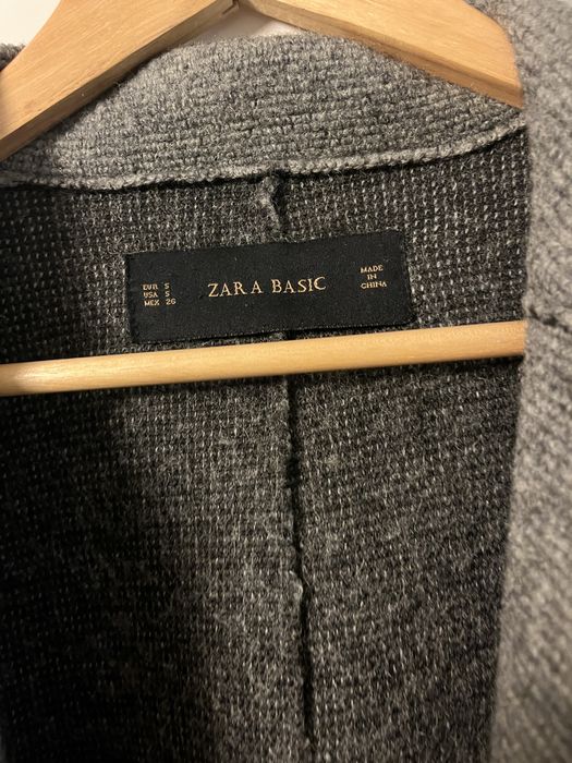 Вълнено тънко палто Zara, S