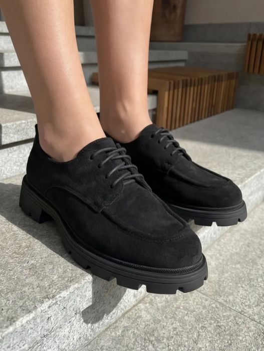 Обувь туфли замшевые