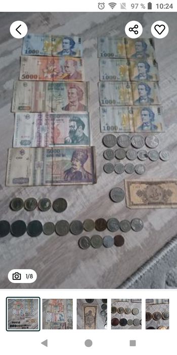 Bancnote și monede vechi - 1 leu buc