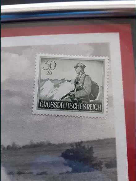 Tablouri cu imagini din WW2 si timbre germane de epoca (2)