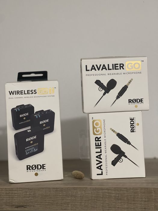 RODE Wireless GO II + 2 Lavaliere NOI Sigilate – Profesional
