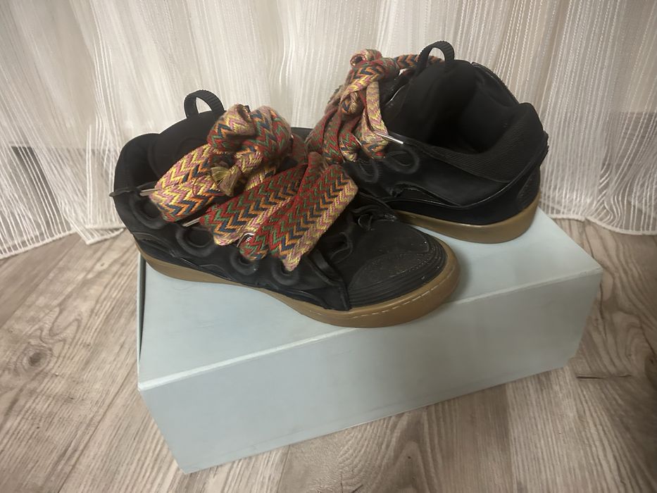 lanvin size 42 negru/maro