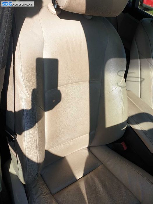 Interior Piele Crem cu Incalzire Scaune Fata si Bancheta Spate Sezut cu Spatar BMW Seria 5 F11 2009 - 2017 [C5278] [C5279] [C5280]