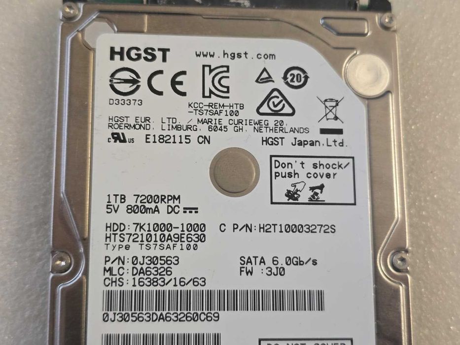 Hard disk laptop HGST 1TB SATA-III 2.5 inch 7200RPM 32MB HTS721010A9E630