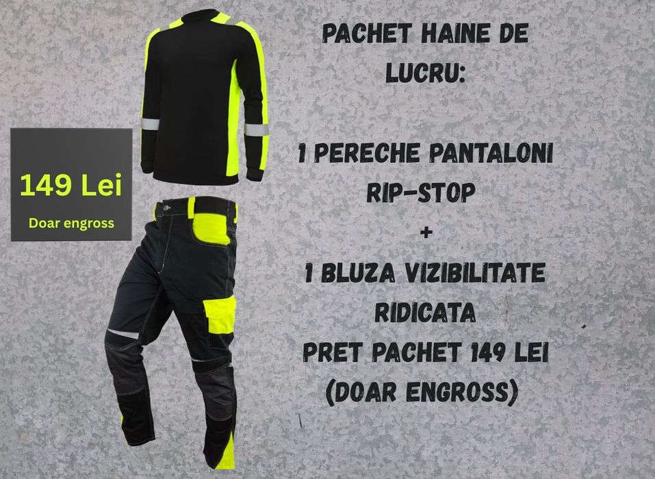 Set haine de lucru vizibilitate ridicata