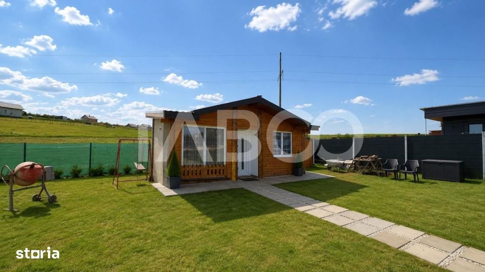 Teren de vanzare 500 mp + cabana la cheie cu utilitati Sura Mare