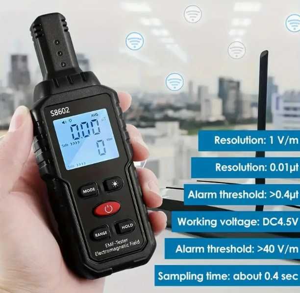 Aparat masura radiatii camp electric si camp magnetic si temperatura