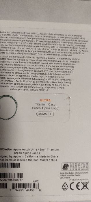 Apple Watch ultra 49 mm Titanium