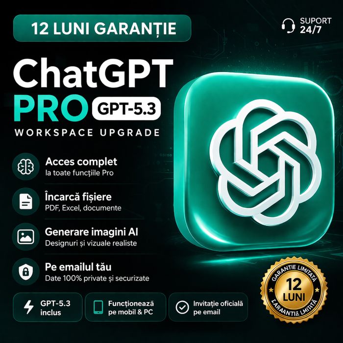 ChatGPT PRO (GPT 5.3) Activare pe emailul tau