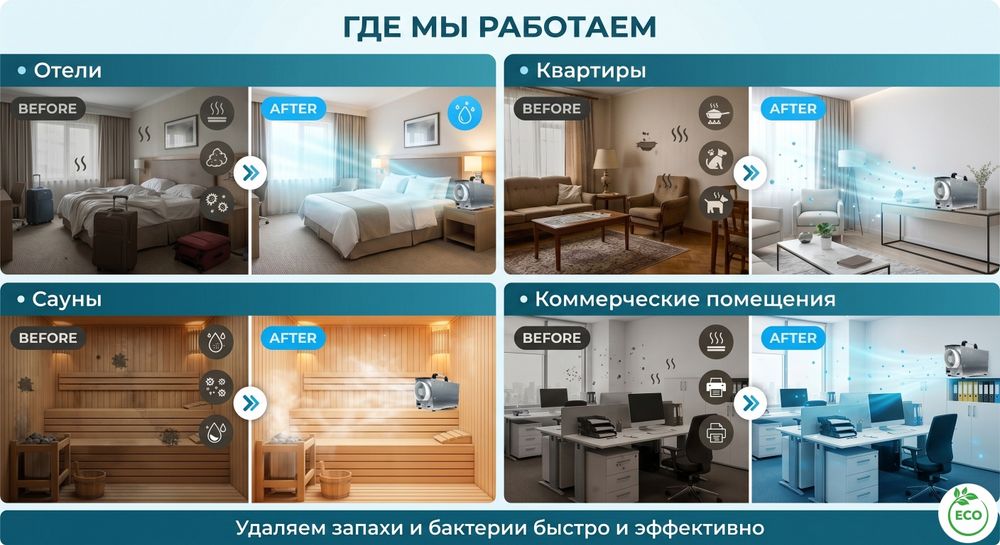 Yomon hidlarni yo'qotish xizmati. Удаление запахов. дезинфекция, дезод