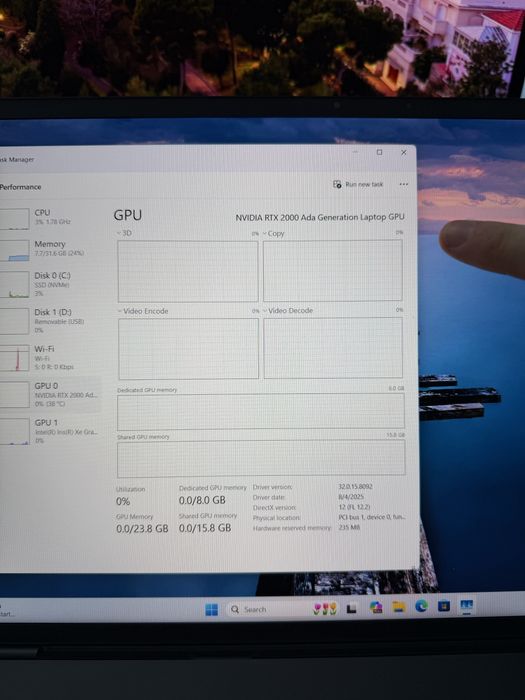 (1) Firma Dell Precision 5680 i7-13700H RTX A2000 Ada 32GB 1TB Asigura