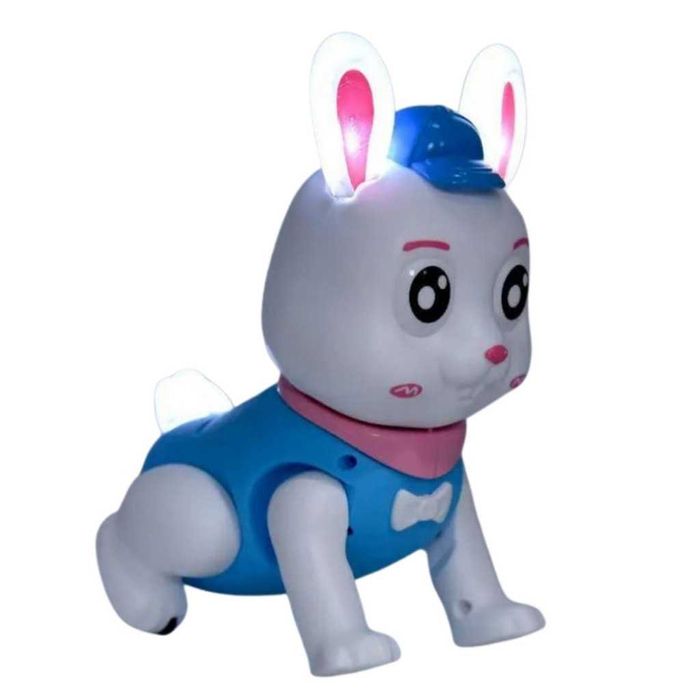 Интерактивна Играчка скачащо и светещо зайче , звукови ефекти