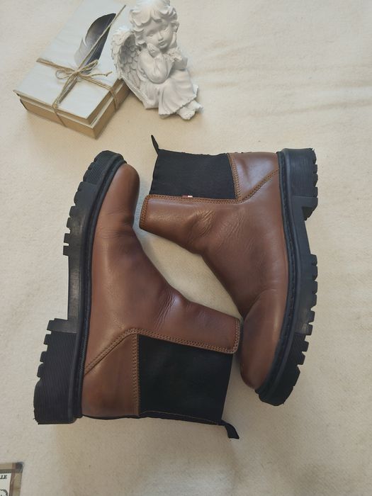 Ghete piele tommy hilfiger