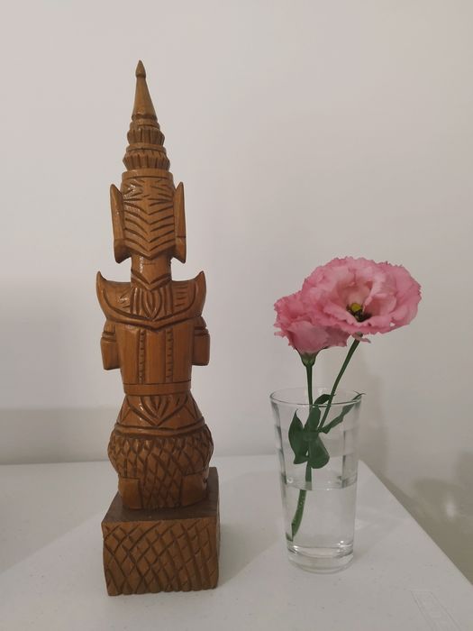 Statuetă thailandeză Teppanom sculptată în lemn