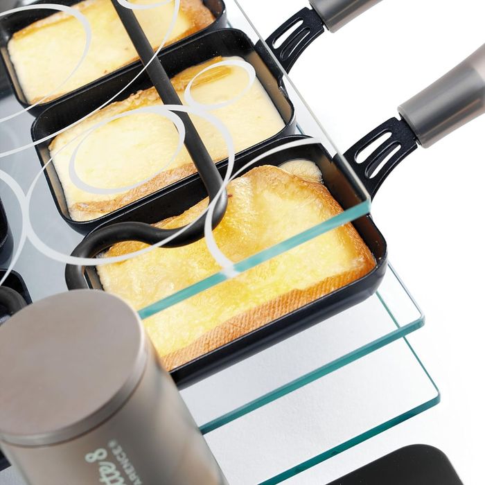 Aparat grill pentru raclette Lagrange cu sticla transparenta