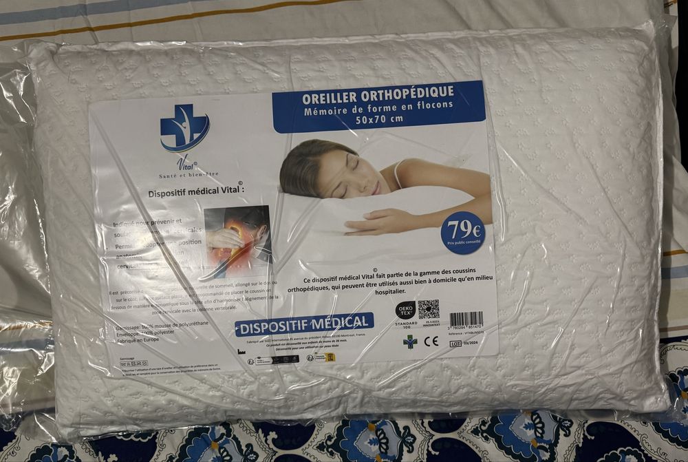 Pernă ortopedică Vital – memorie de formă, 50x70