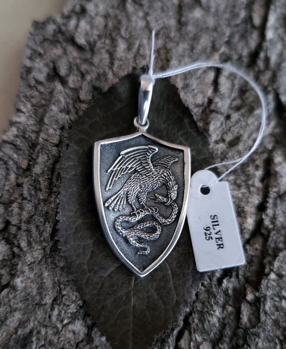 Сребърен медальон Св.Геори