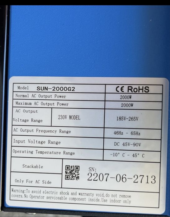 Мрежов инвертор 2000W
