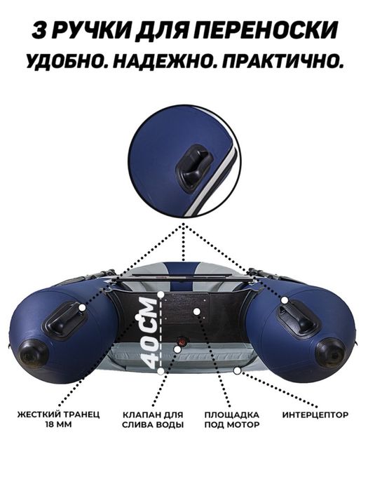 Лодка надувная Таймень НДНД 2900