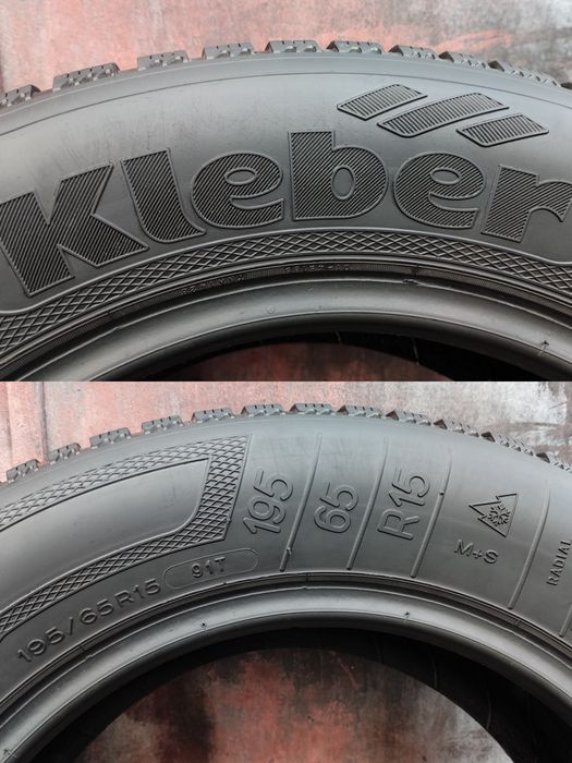2броя зимни гуми 195/65/15 Kleber