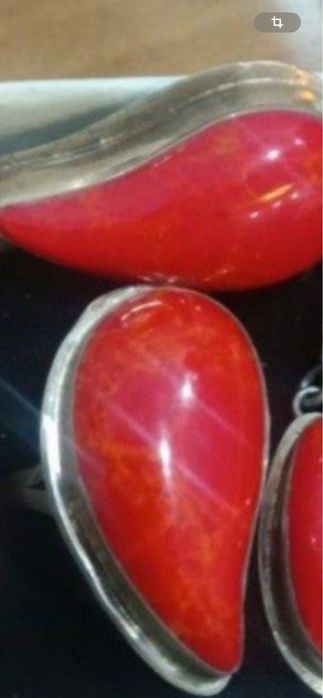 Серьги с  кораллами продам.