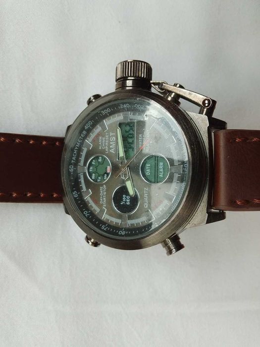 Ceas barbatesc AMST 3003 pentru uz Militar Survival, Drumetii, Camping