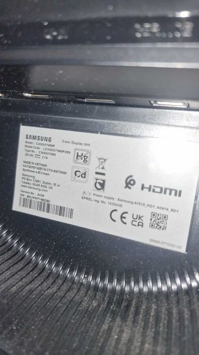 SAMSUNG G5 monitor curbat