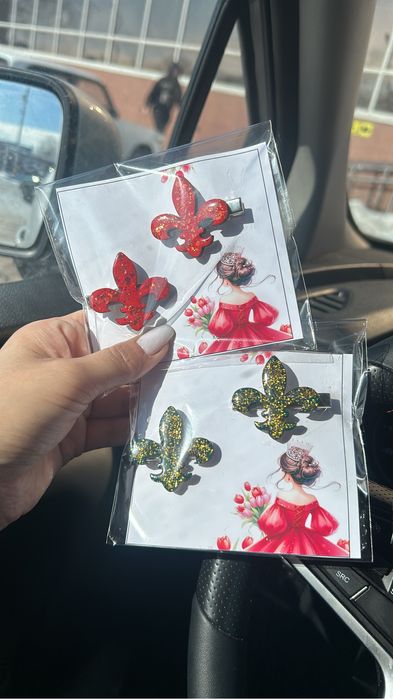 Шашбау этно брошь серьги невидимки резинки