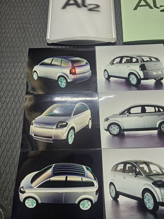 Mapa de presa de la IAA Frankfurt 1997 cu Audi Al2 (studie/concept)