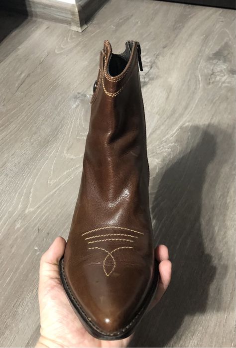 Ciocate  piele maro 37 botine piele maro 37 ghete ciocate marime 37