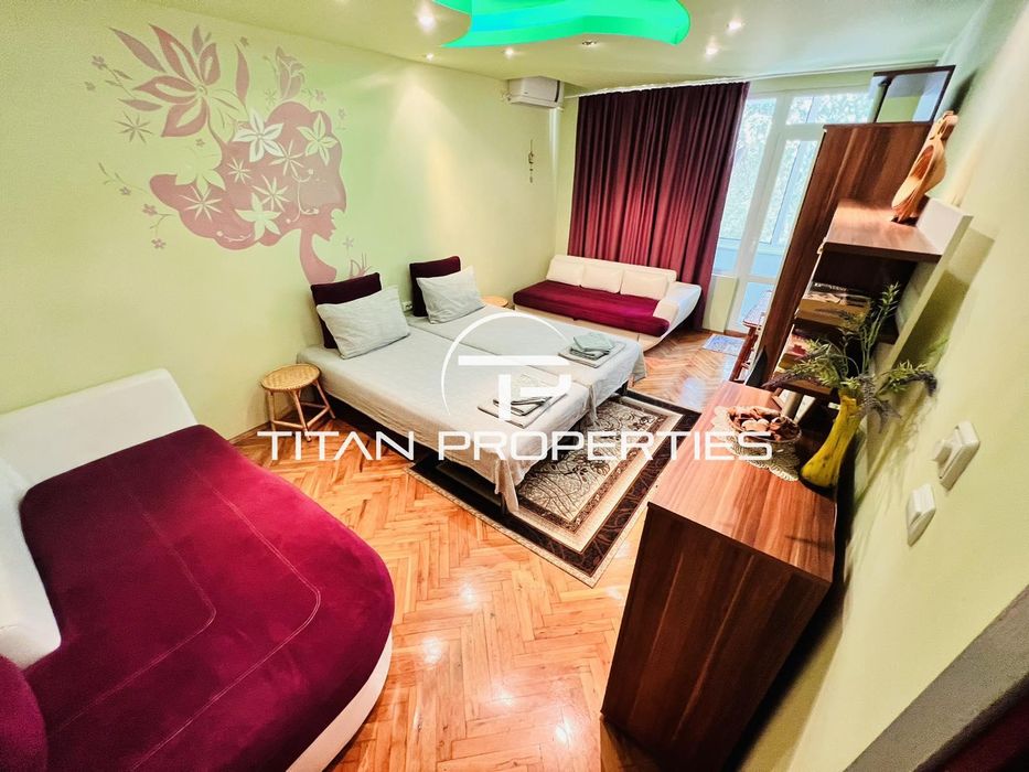 Двустаен, под наем, ж.к Лазур, подходящ за студенти