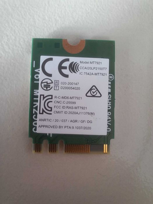 Dell MT7921 WLAN WiFi 6 + 2 Antene DELL 7010, 7000MT, 7080, 7090MT.